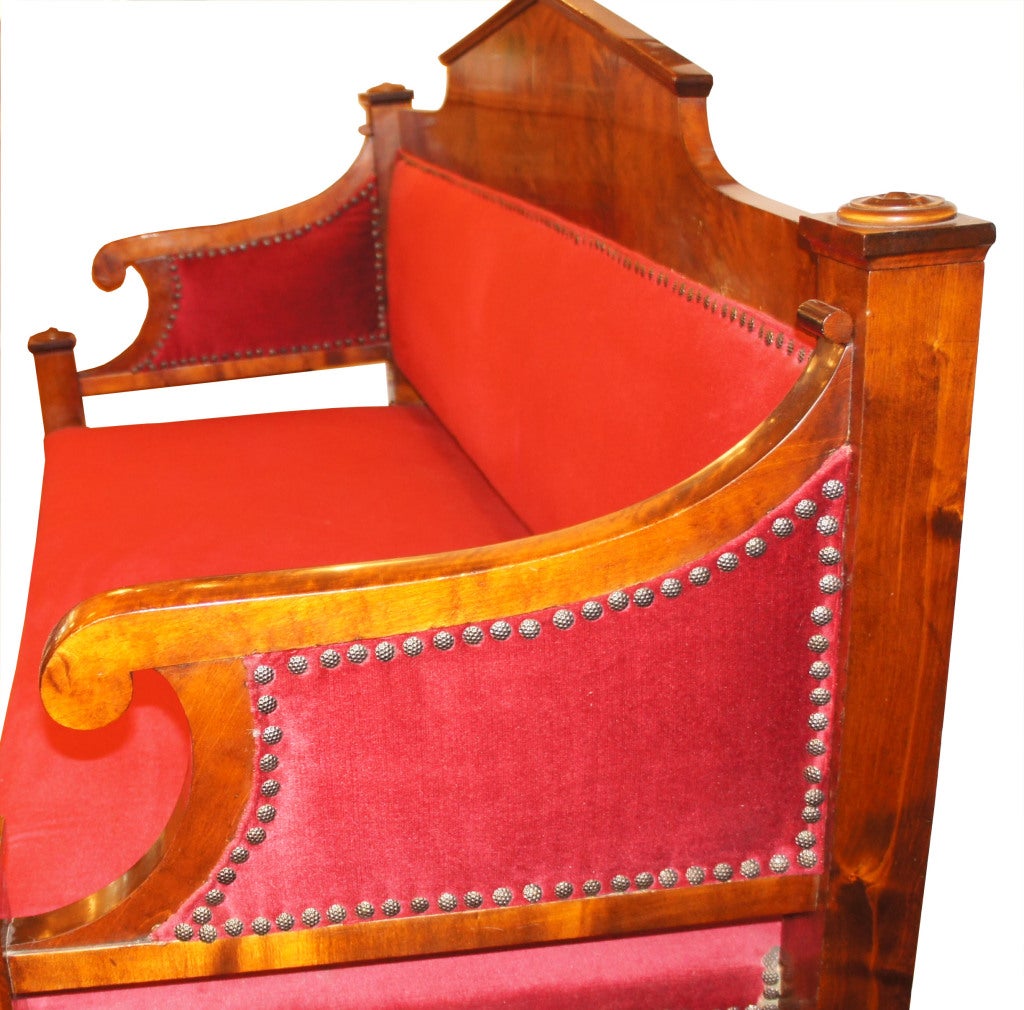 Swedish Biedermeier Settee For Sale