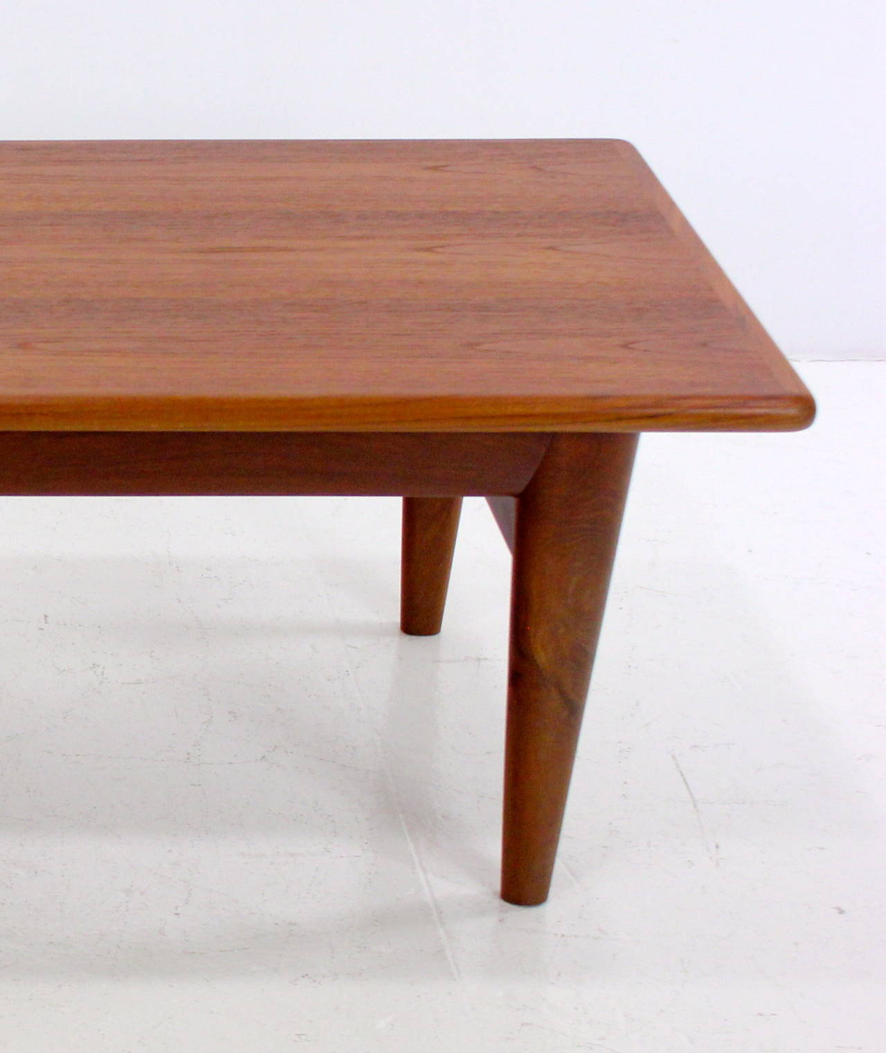 Danish Modern Teak Coffee Table Designed by JL Moller 1