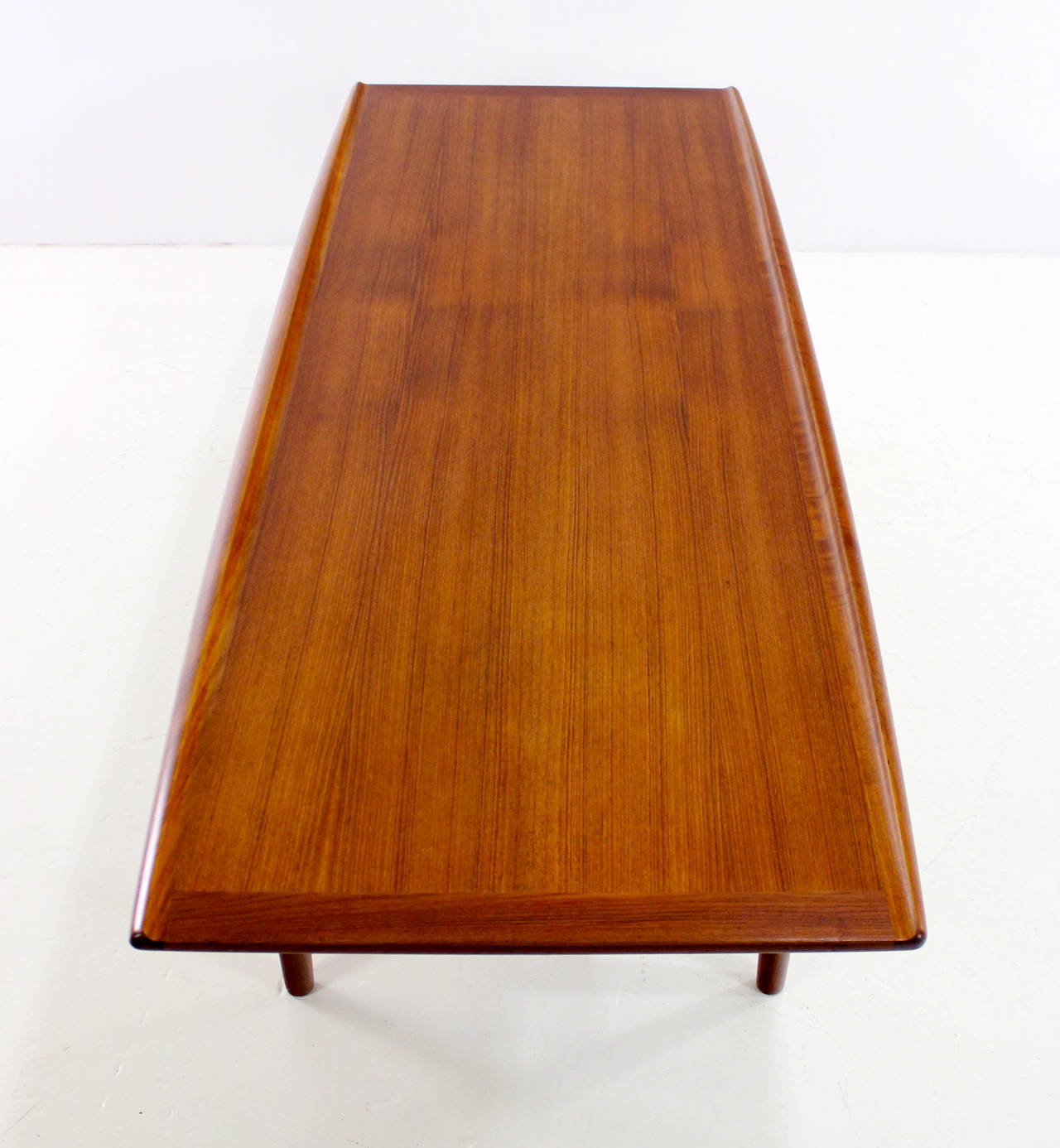 Danish Modern Solid Teak Coffee Table Designed by Grete Jalk For Sale 2