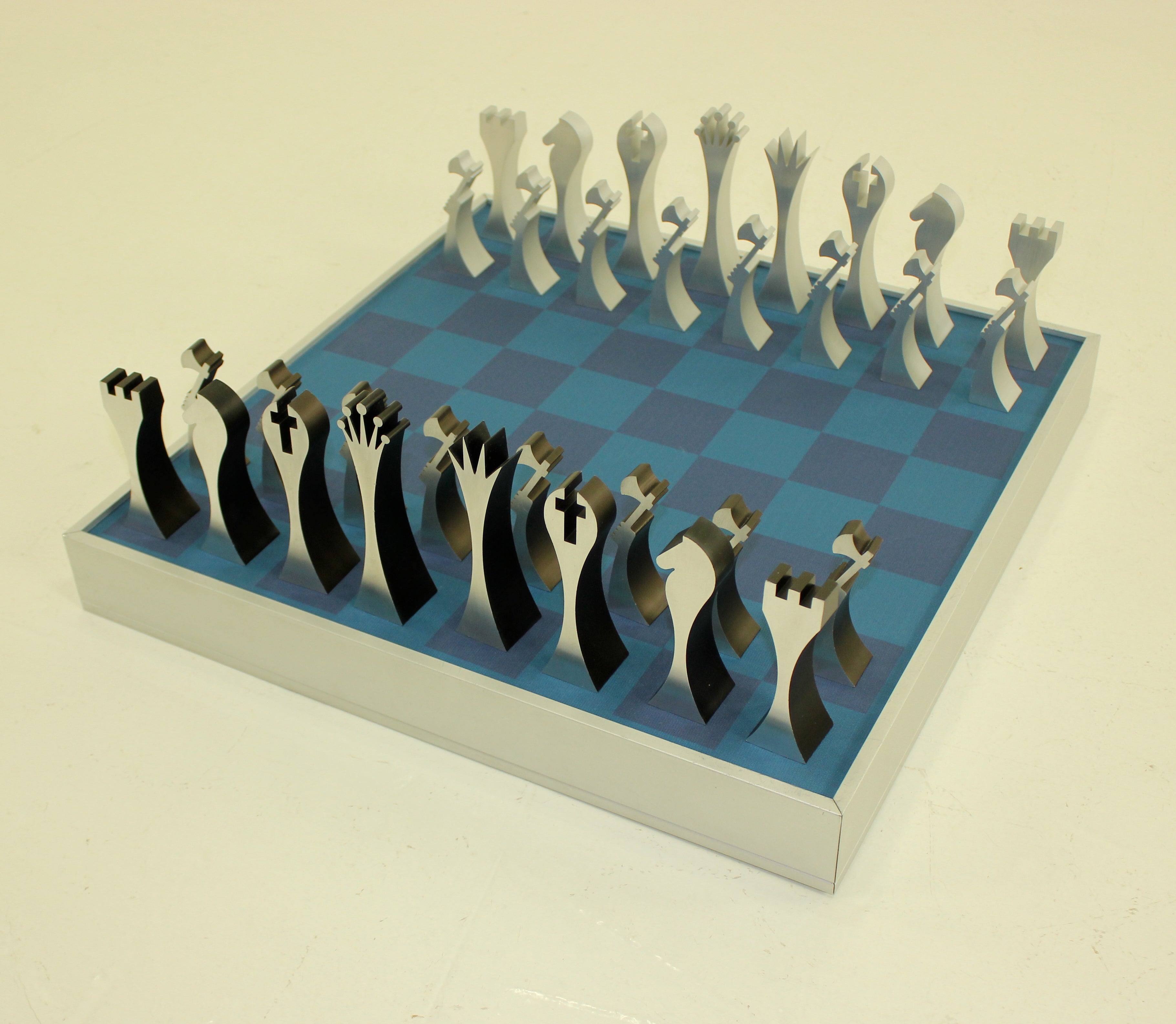 Modern Chess Set Designed by Scott Wolfe For Sale