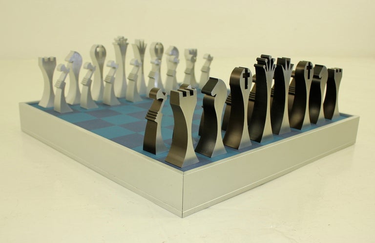 Mid-Century Modern Modern Chess Set Designed by Scott Wolfe For Sale