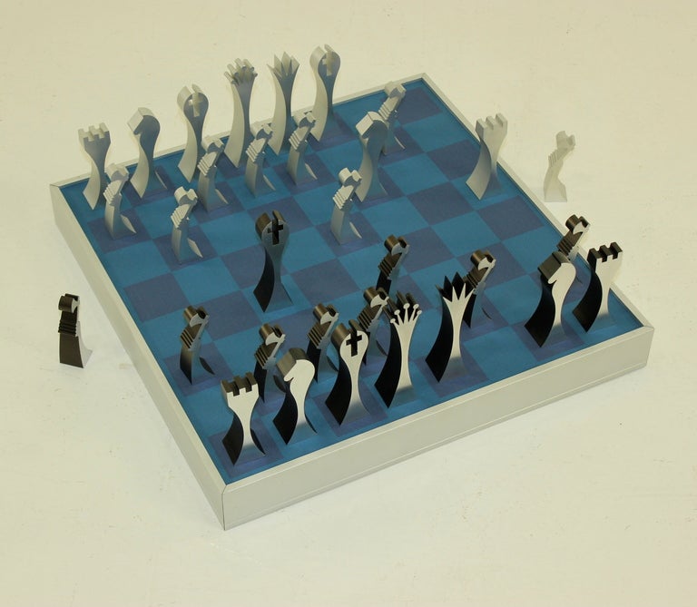 American Modern Chess Set Designed by Scott Wolfe For Sale