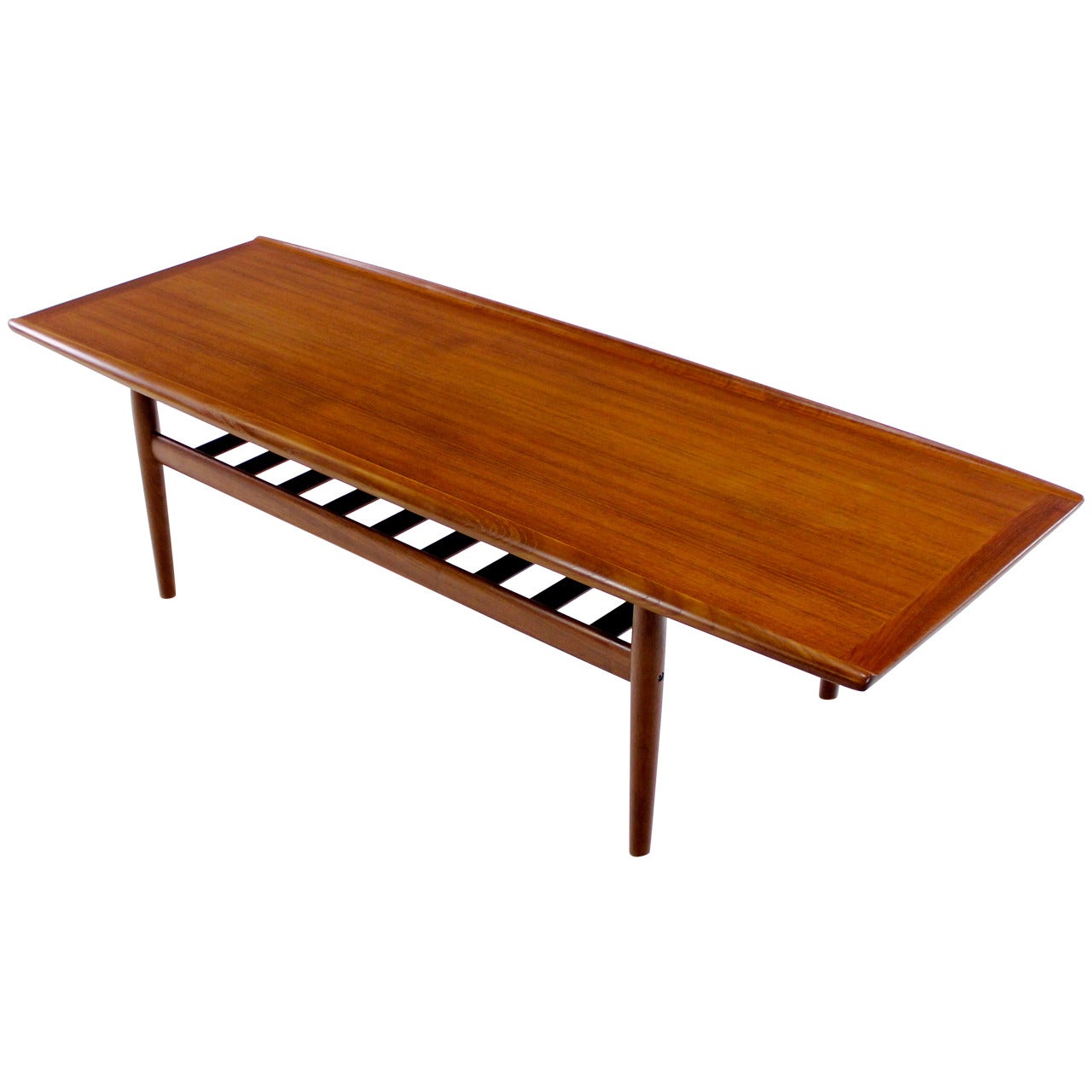 Danish Modern Solid Teak Coffee Table Designed by Grete Jalk For Sale