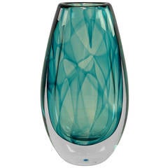 Rare Colora Vase by Vicke Lindstrand for Kosta