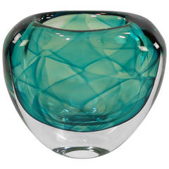 Rare Colora Vase by Vicke Lindstrand for Kosta