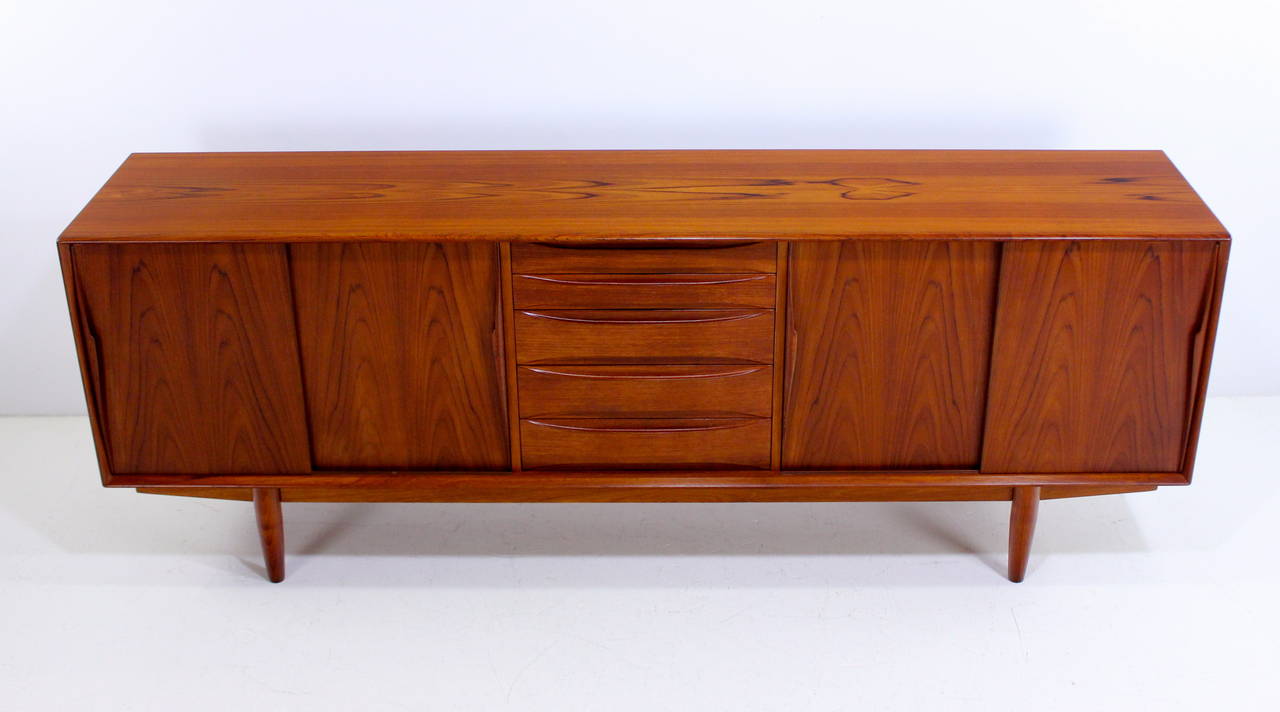 20th Century Danish Modern Teak Credenza by Dyrlund For Sale