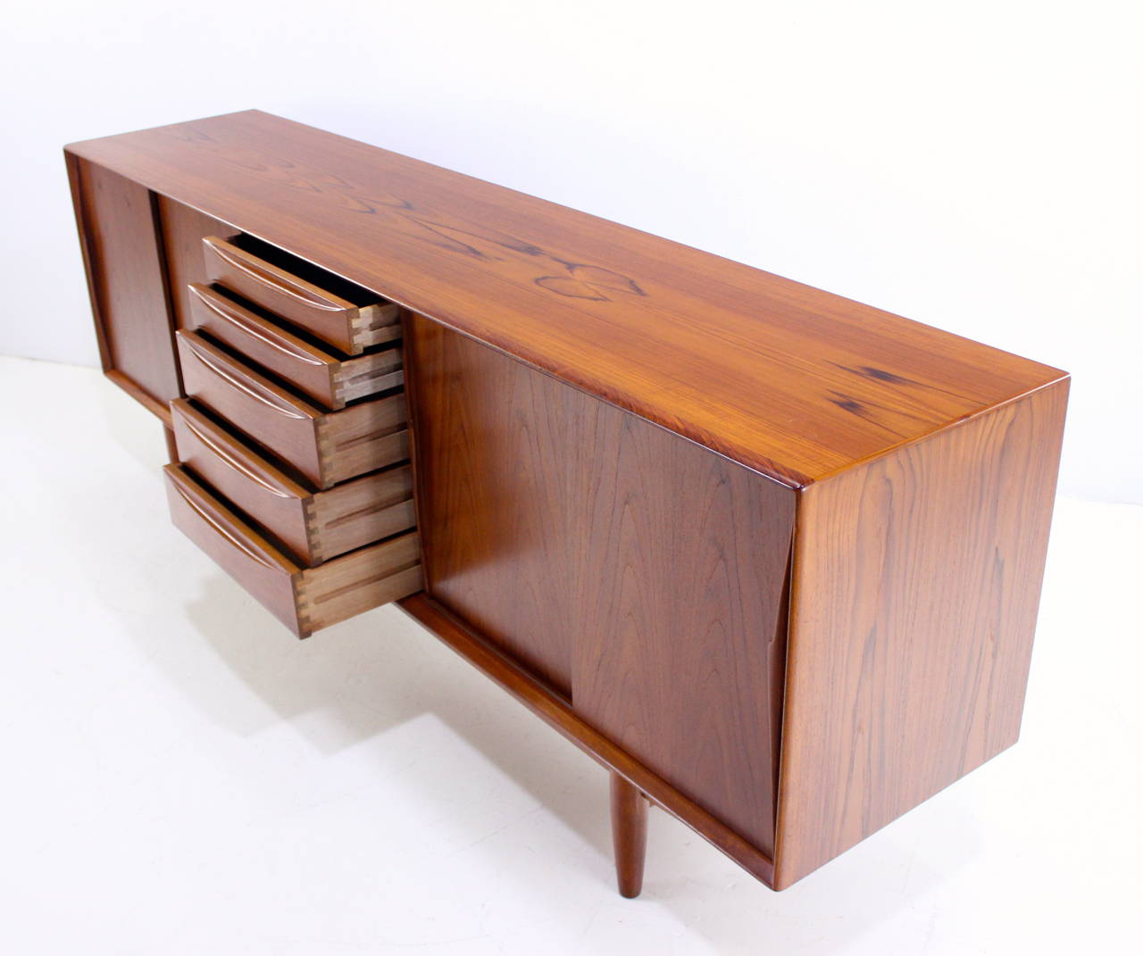 Danish Modern Teak Credenza by Dyrlund For Sale 2