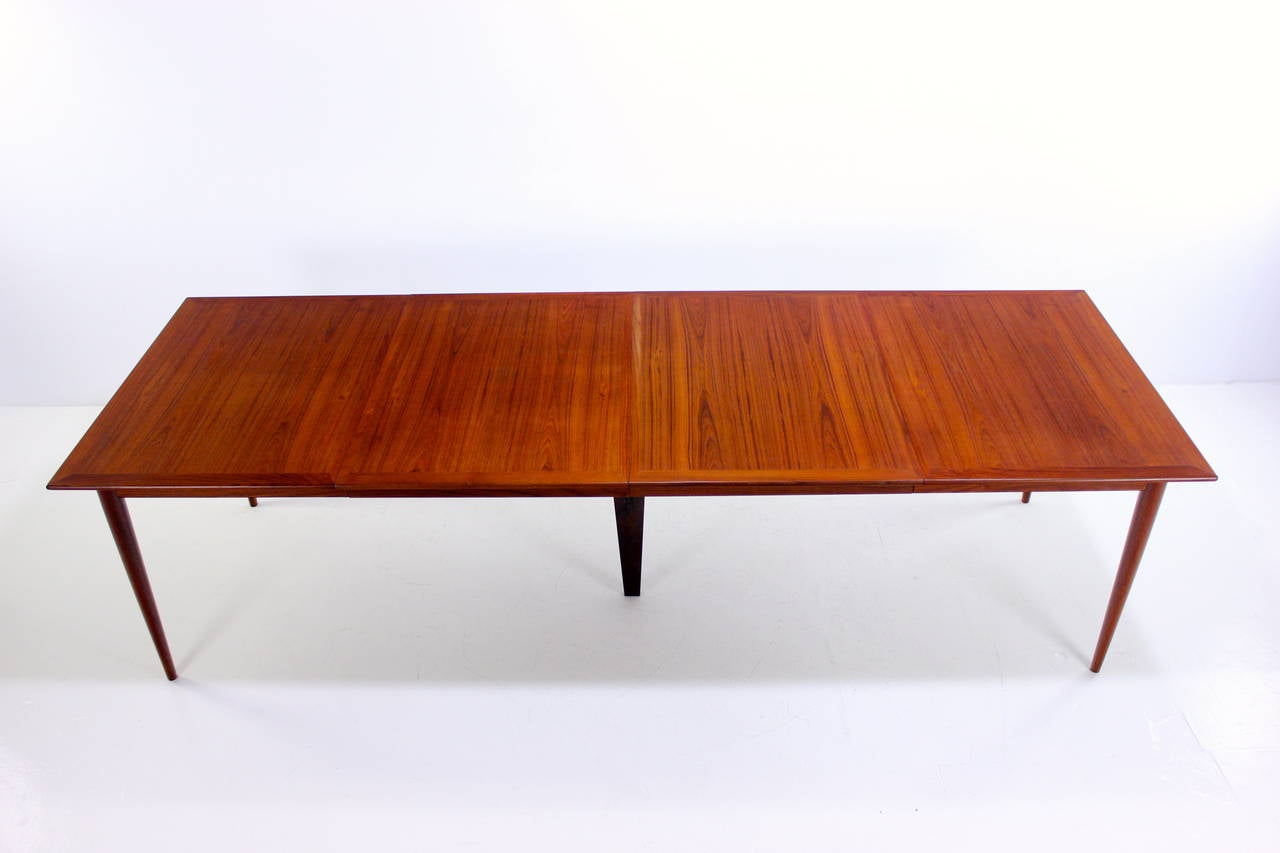 Scandinavian Modern Extremely Rare Danish Modern Teak Dining Table Designed by Grete Jalk For Sale