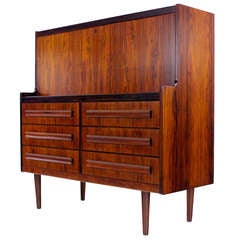 Vintage Danish Modern Rosewood Cabinet / Secretary