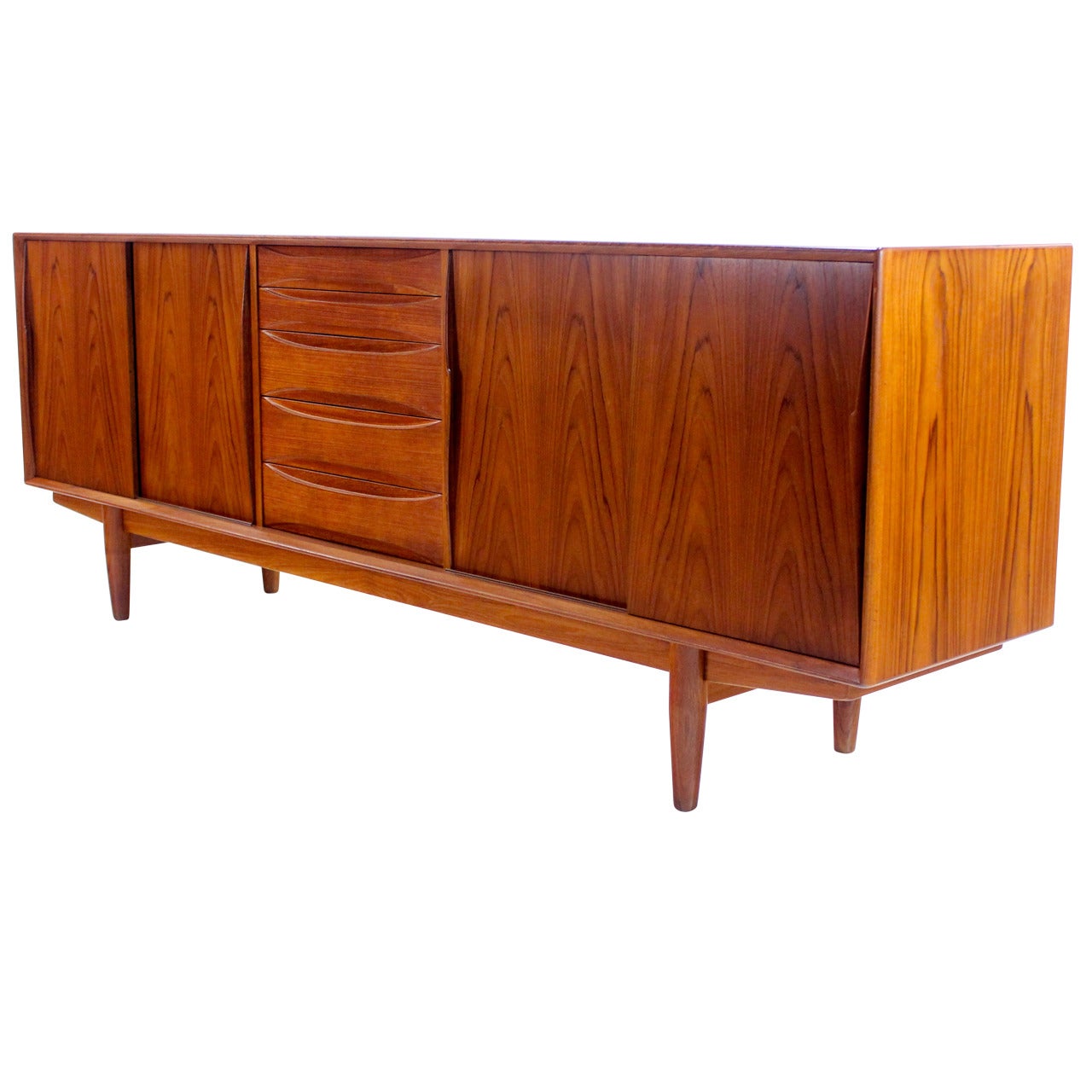 Danish Modern Teak Credenza by Dyrlund For Sale