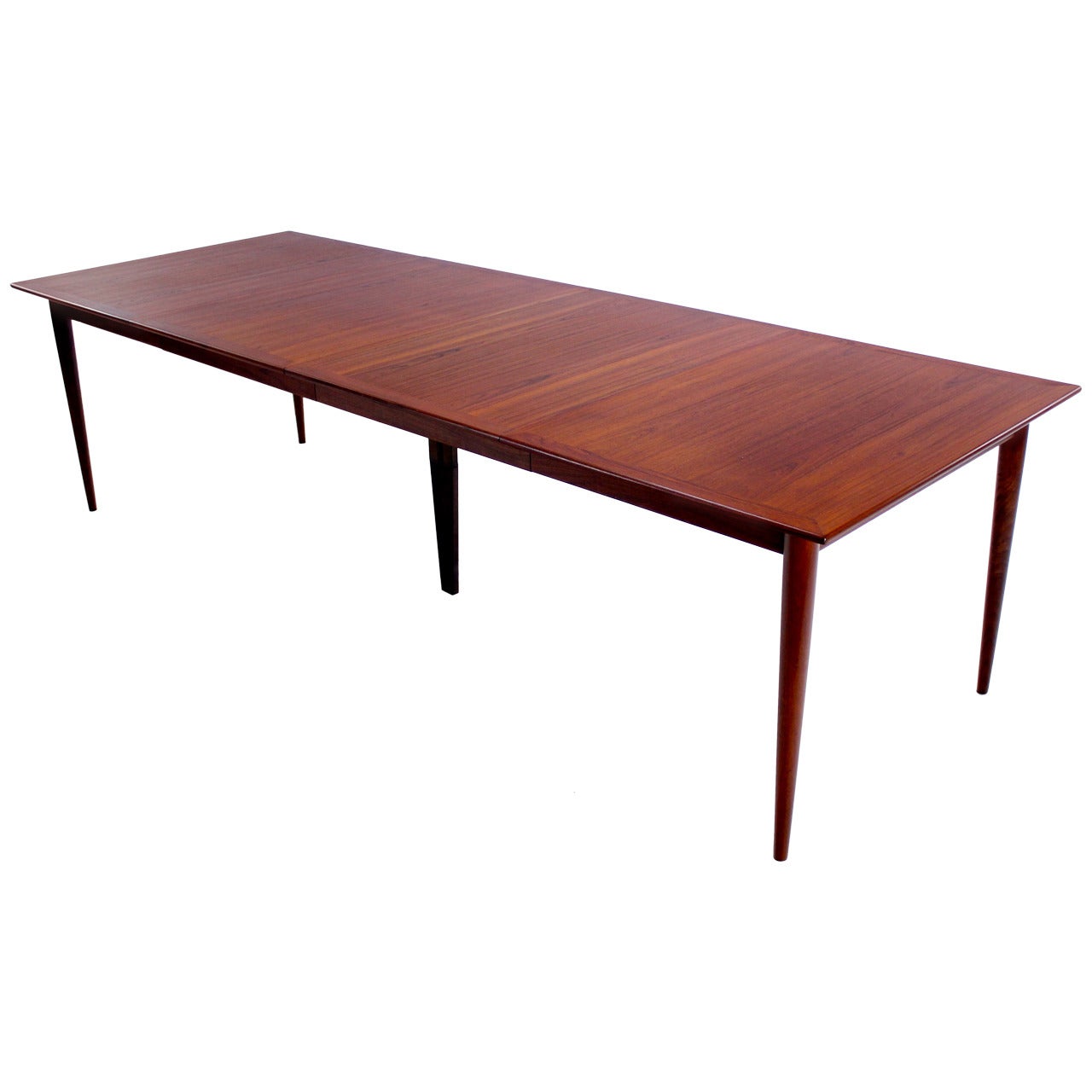 Extremely Rare Danish Modern Teak Dining Table Designed by Grete Jalk For Sale