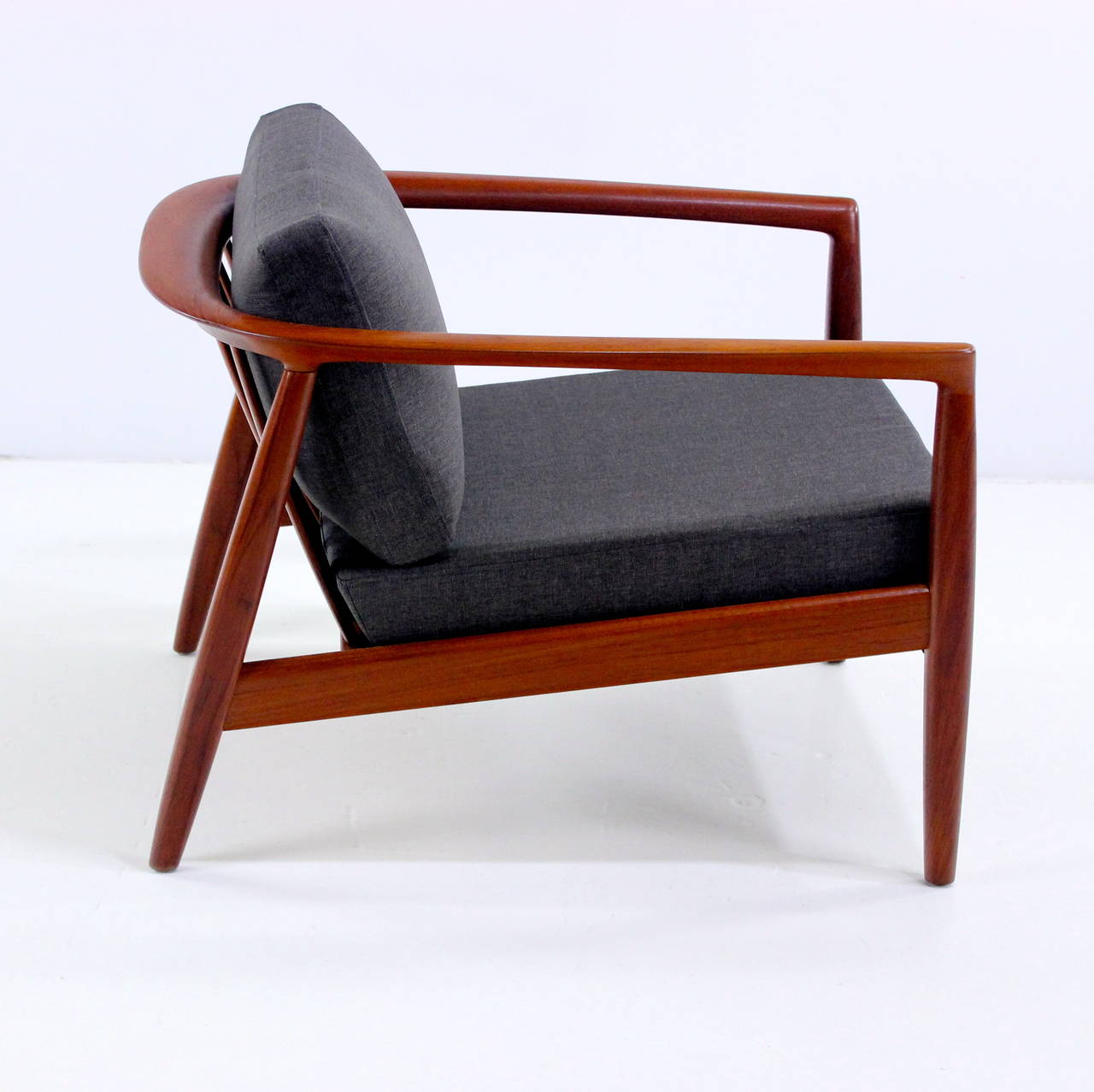 Pair of Danish Modern Teak Armchairs Designed by Folke Ohlsson for DUX In Excellent Condition For Sale In Portland, OR