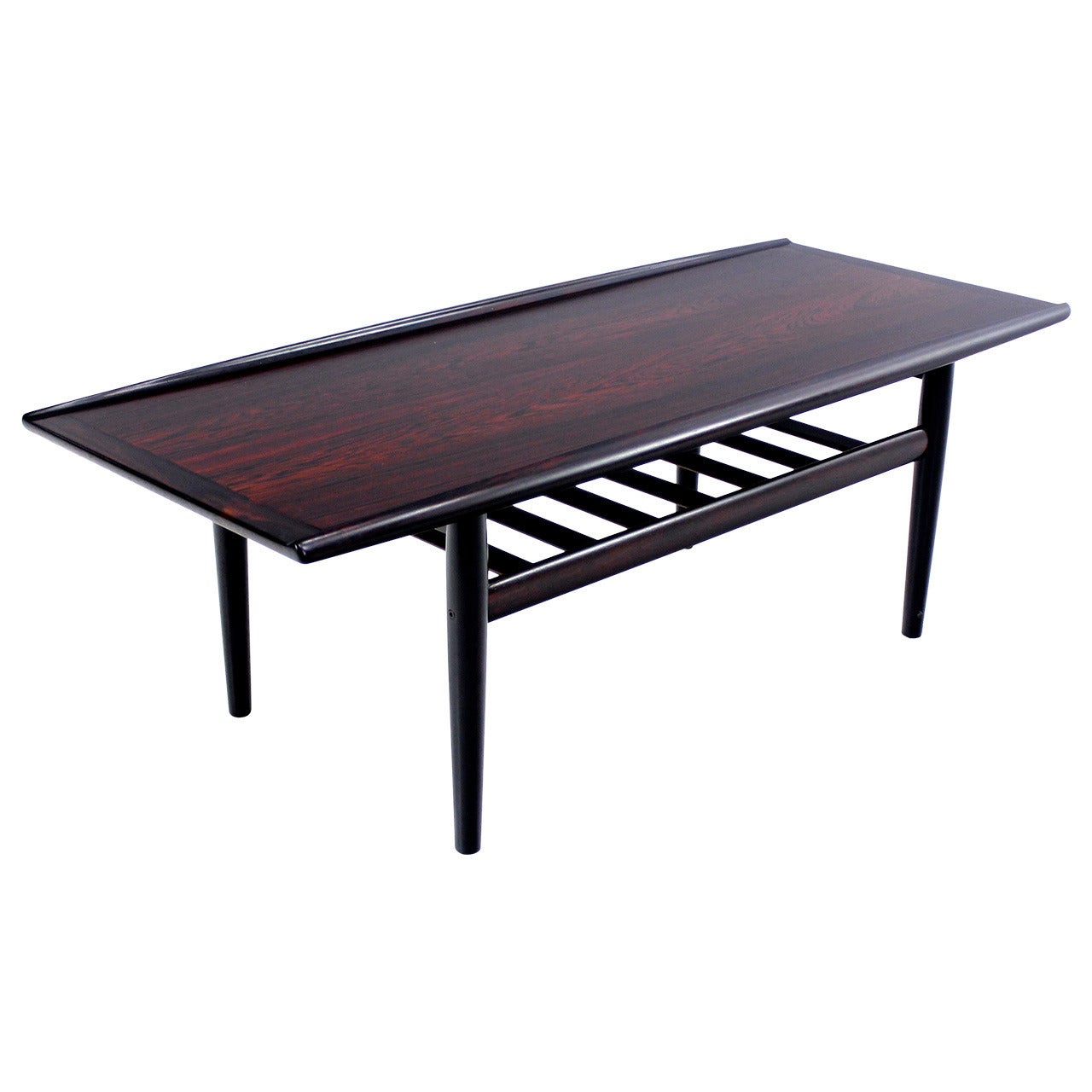 Danish Modern Rosewood Coffee Table Designed by Grete Jalk For Sale