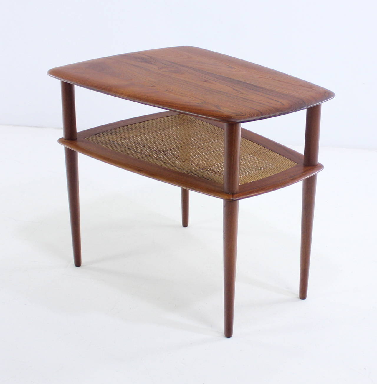 20th Century Pair of Danish Modern Solid Teak End or Side Tables Designed by Peter Hvidt For Sale