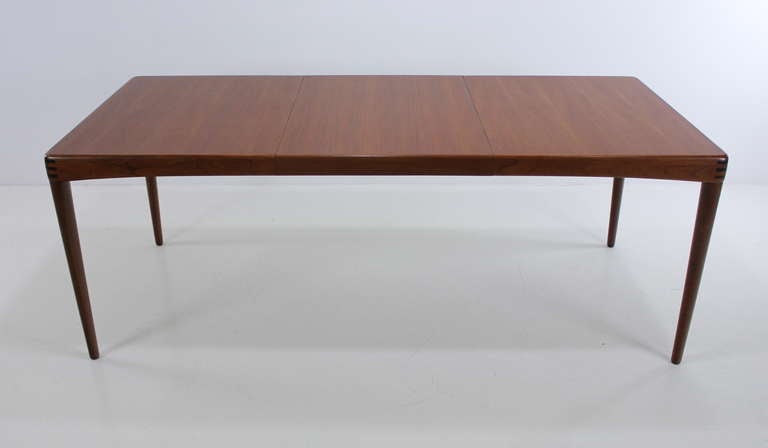 Danish Modern Teak Dining Set Designed by H.W. Klein In Excellent Condition For Sale In Portland, OR