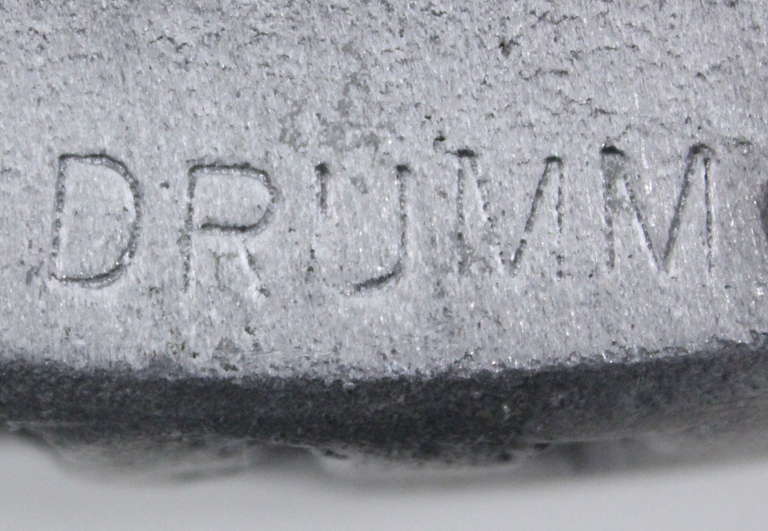 Brutalist Cast Aluminum Casseroles Designed by Donald Drumm For Sale 5