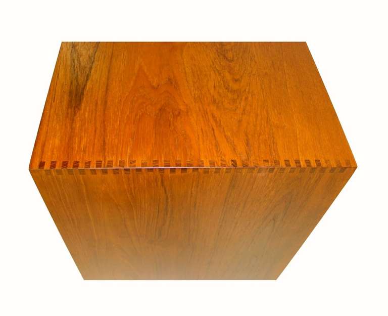 Danish Modern Solid Plank Teak Cabinet/Desk/Dresser Designed by Peter Hvidt For Sale 2