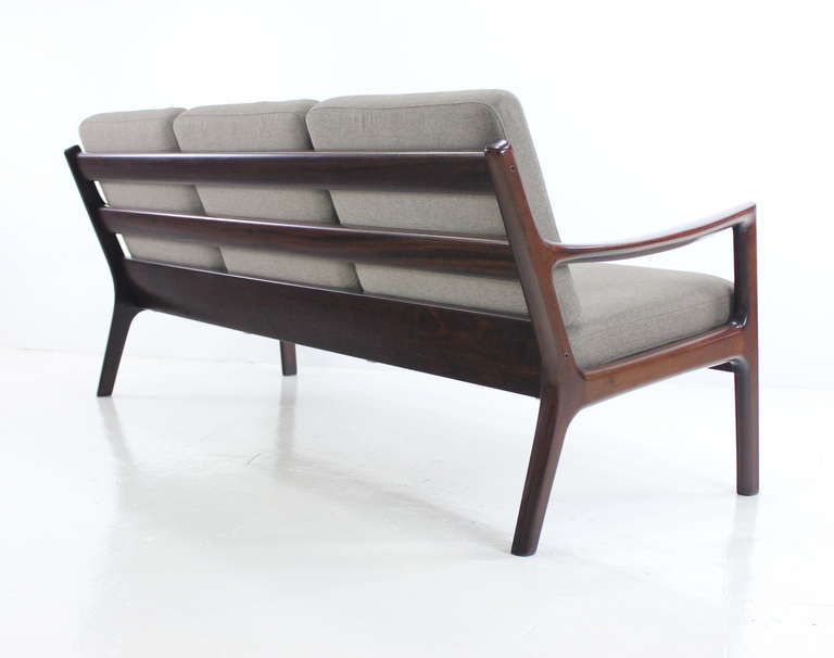 Danish Modern Mahogany Seating Set Designed by Ole Wanscher In Excellent Condition For Sale In Portland, OR