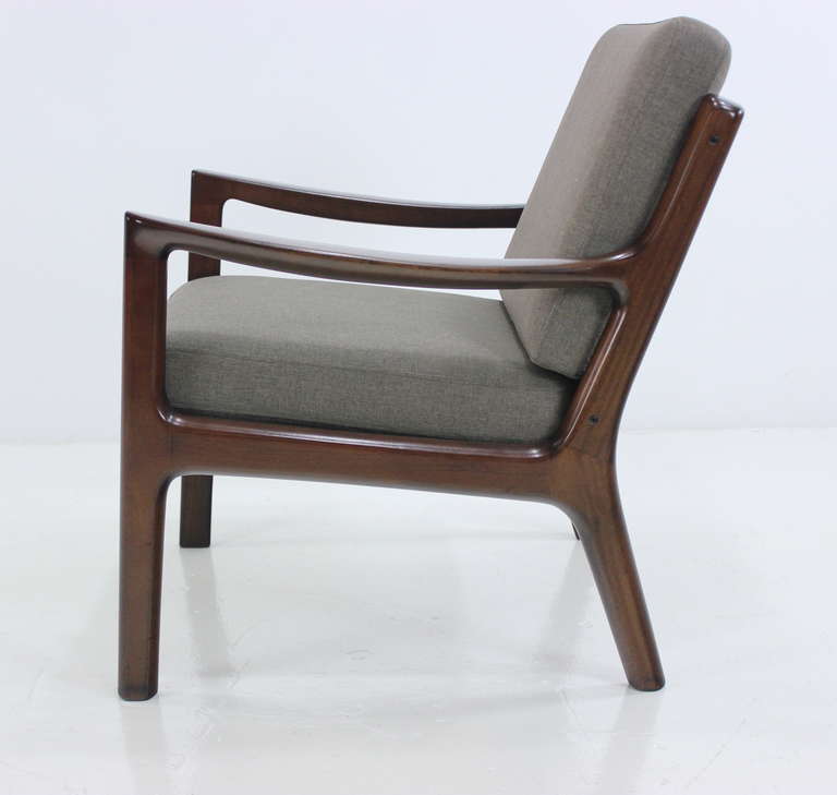 Danish Modern Mahogany Seating Set Designed by Ole Wanscher For Sale 2