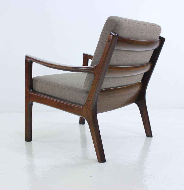 Danish Modern Mahogany Seating Set Designed by Ole Wanscher For Sale 3