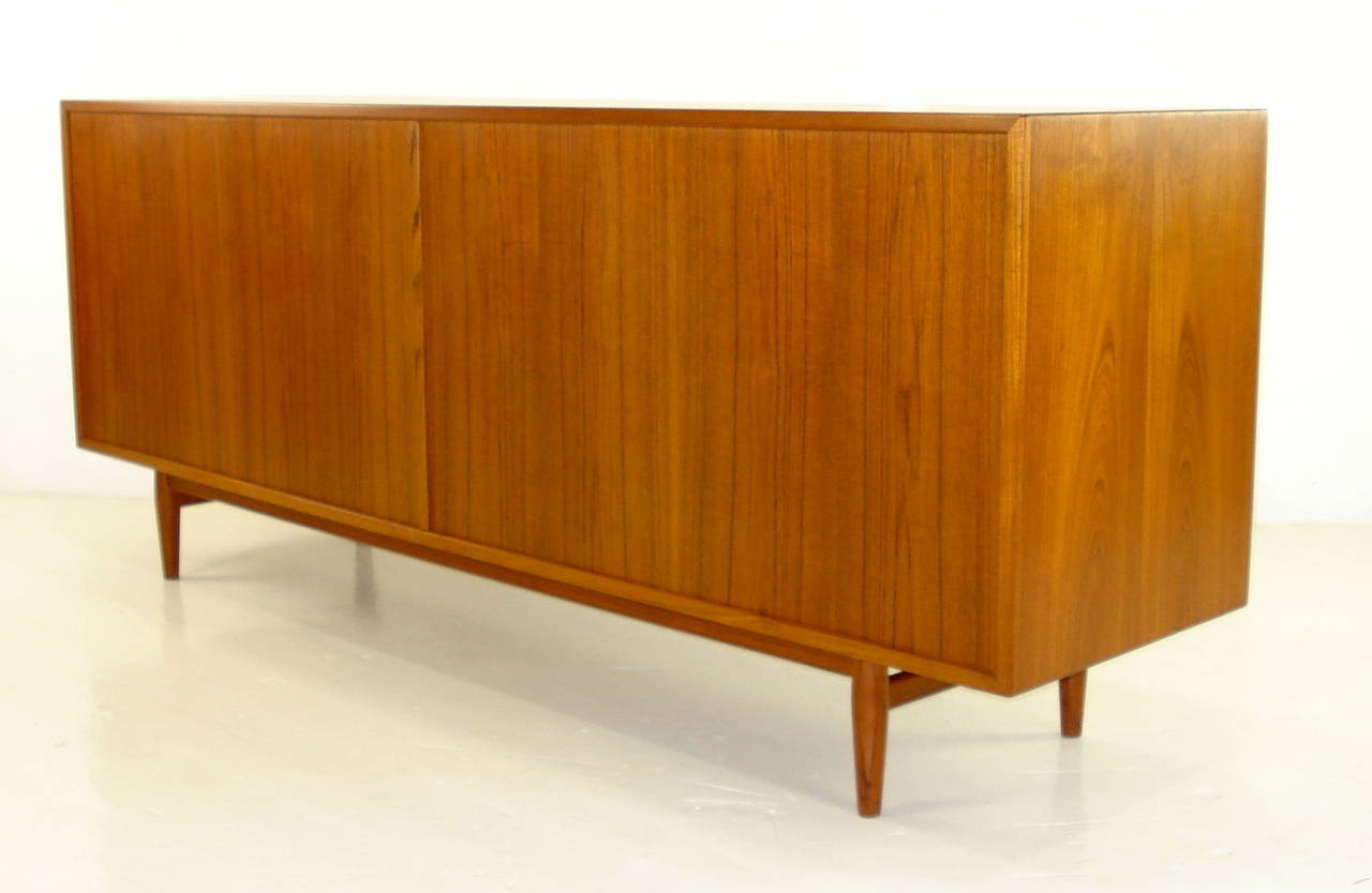 Impressive Danish Modern Teak Dresser Designed by Arne Vodder In Excellent Condition For Sale In Portland, OR