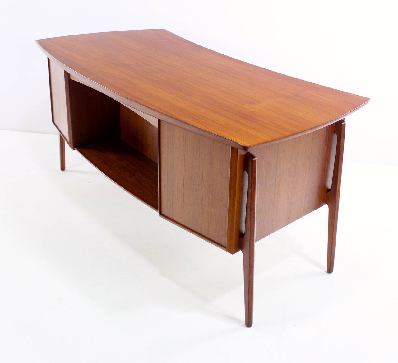 Danish Modern Teak Desk Designed by Svend Madsen For Sale 1