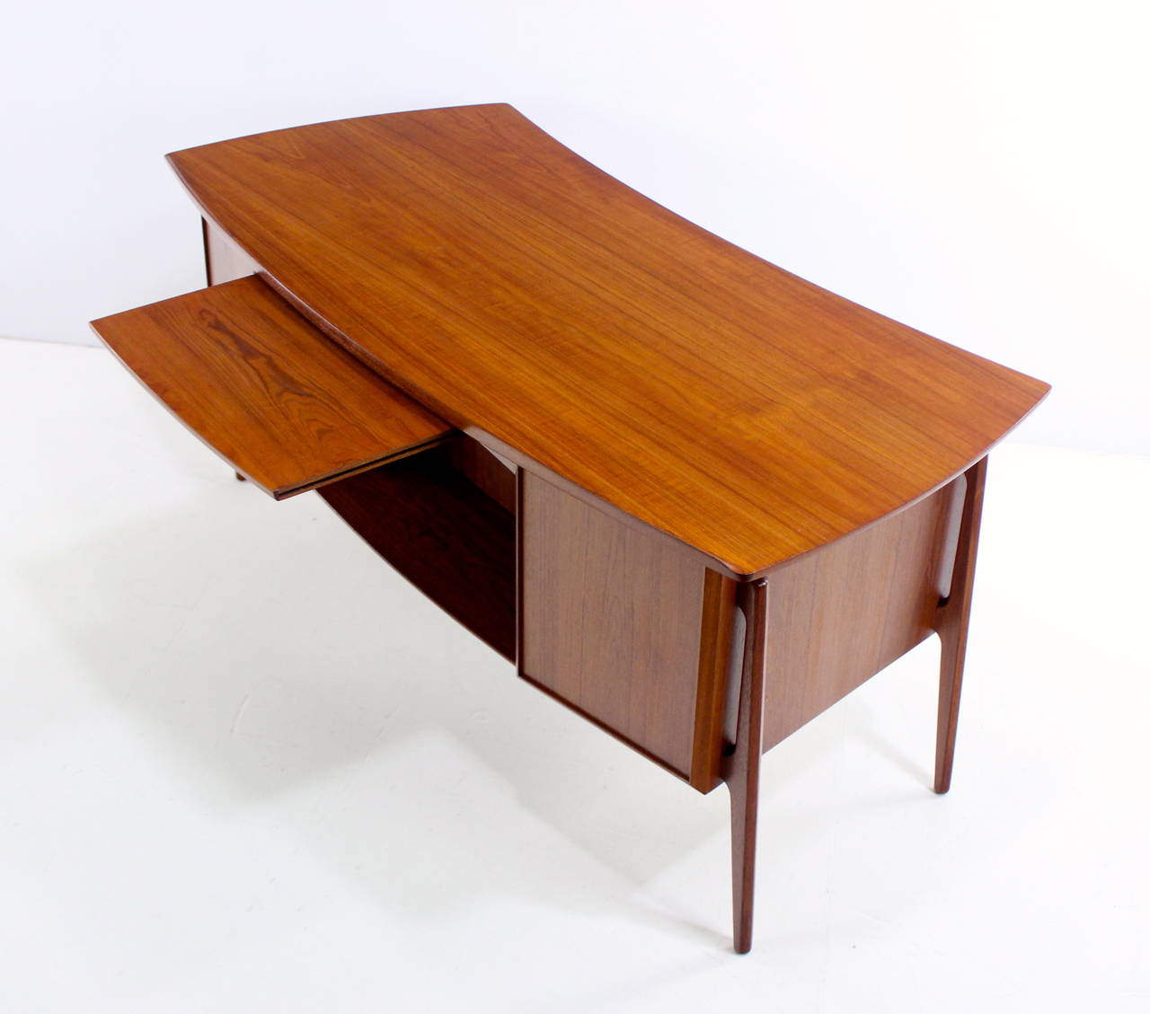 Danish Modern Teak Desk Designed by Svend Madsen For Sale 2