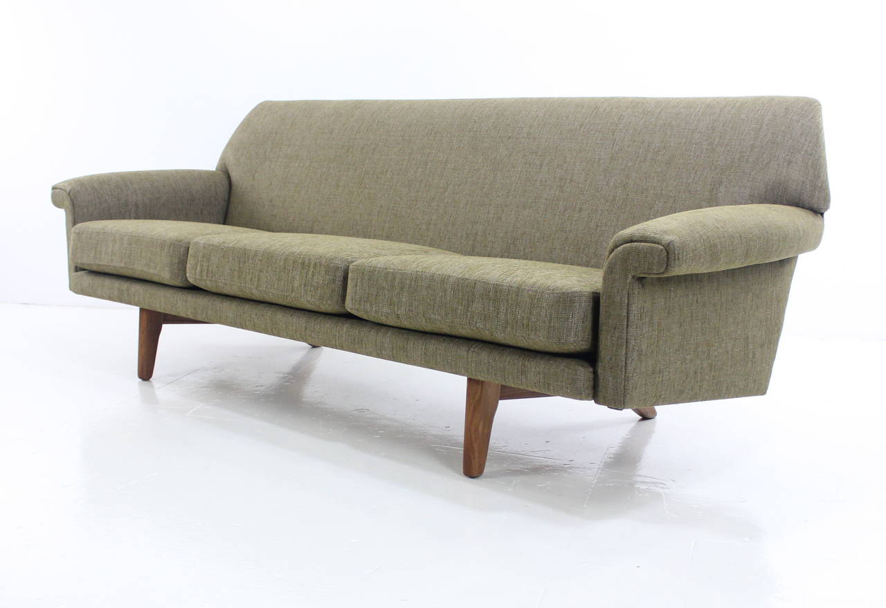 Classic Danish Modern ThreePlace Sofa For Sale at 1stDibs