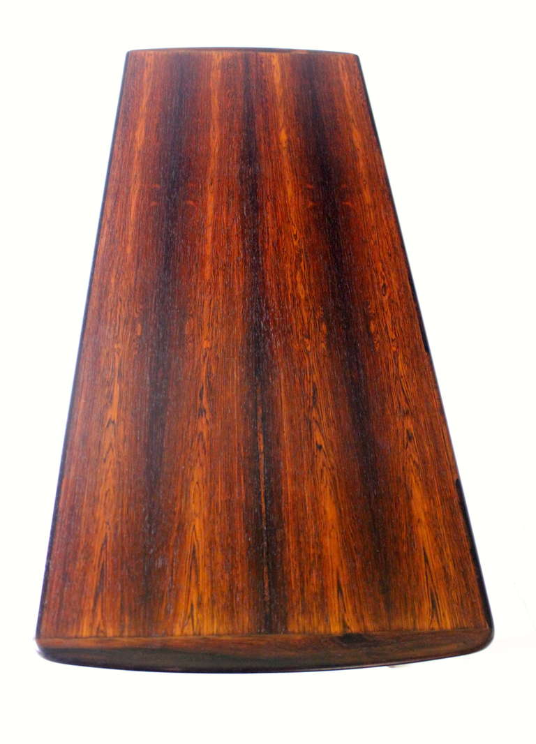 20th Century Danish Modern Rosewood Coffee Table Designed by Tova & Edvard Kindt-Larsen For Sale