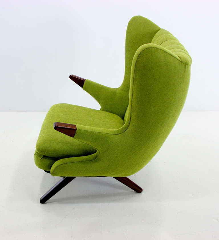 Danish Modern Papa Bear Chair Designed by Svend Skipper In Excellent Condition For Sale In Portland, OR