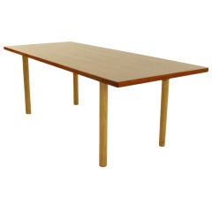 Danish Modern Teak and Oak Coffee Table by Hans Wegner