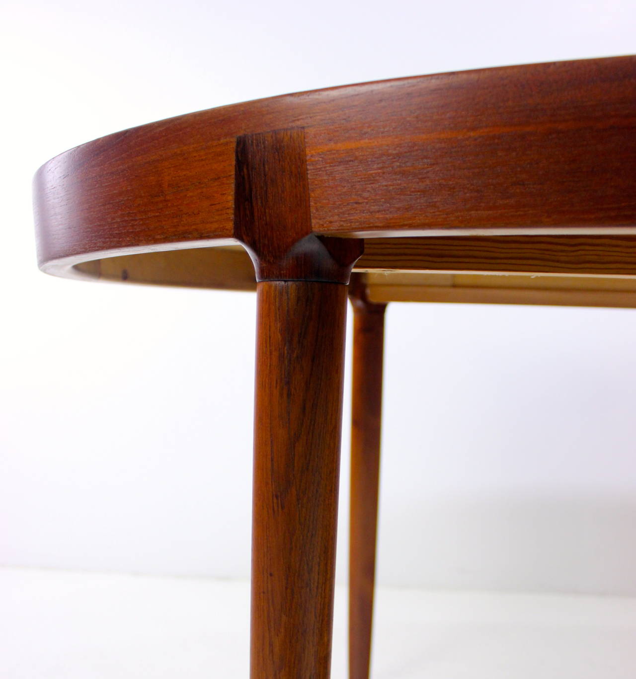 20th Century Danish Modern Oval Teak Dining Table Designed by Harry Ostergaard For Sale