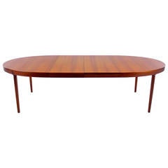 Danish Modern Oval Teak Dining Table Designed by Harry Ostergaard