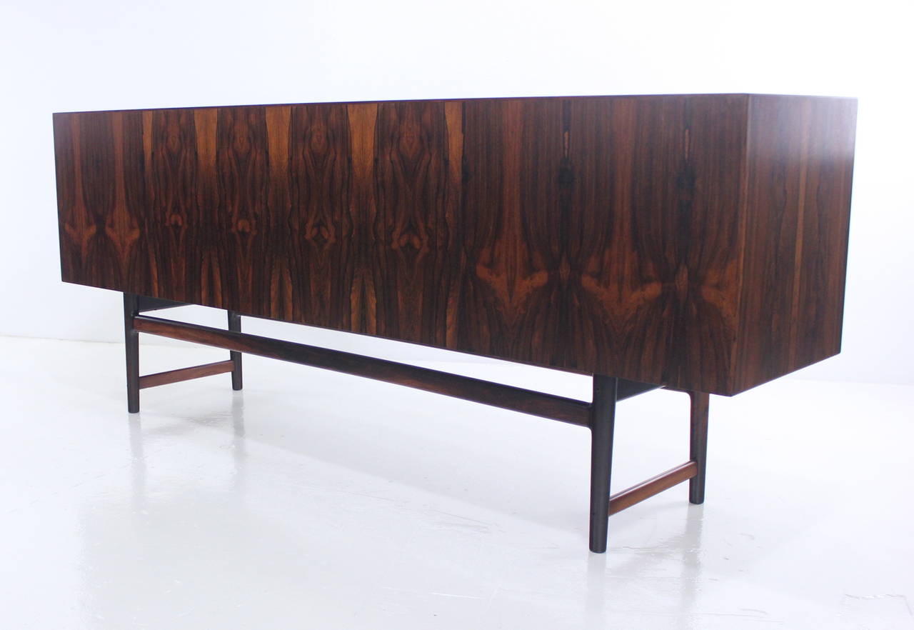 Extraordinary Danish Modern Rosewood Credenza Designed by Torbjørn Afdal For Sale 4