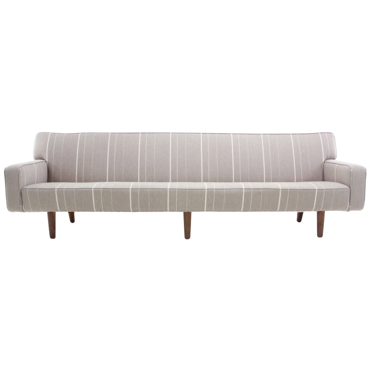 Extraordinary Danish Modern Sofa Custom Designed by Hans Wegner For Sale