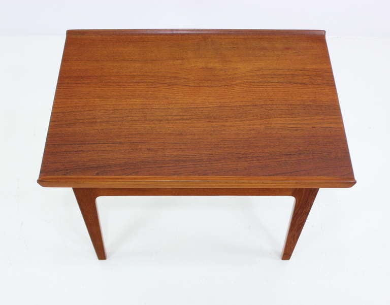 Scandinavian Modern Danish Modern Solid Teak Side Table Designed by Finn Juhl