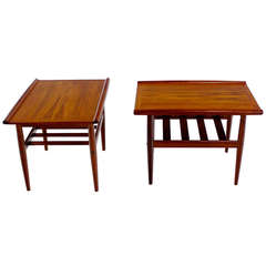Pair of Danish Modern Teak End Tables Designed by Grete Jalk