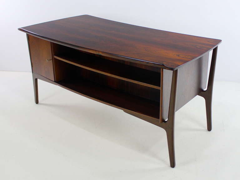 20th Century Danish Modern Rosewood Desk Designed by Svend Madsen For Sale