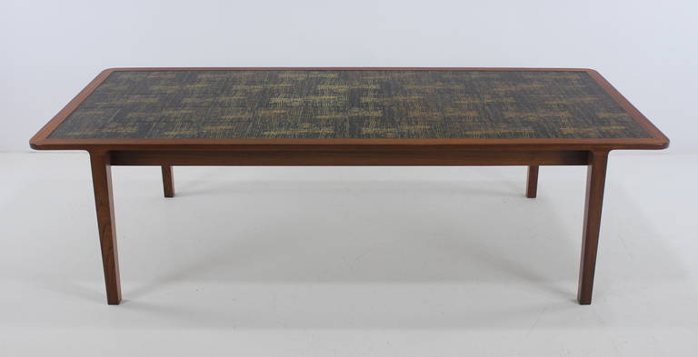 Scandinavian Modern Extraordinary Danish Modern Table Designed by Ludvig Pontoppidan For Sale