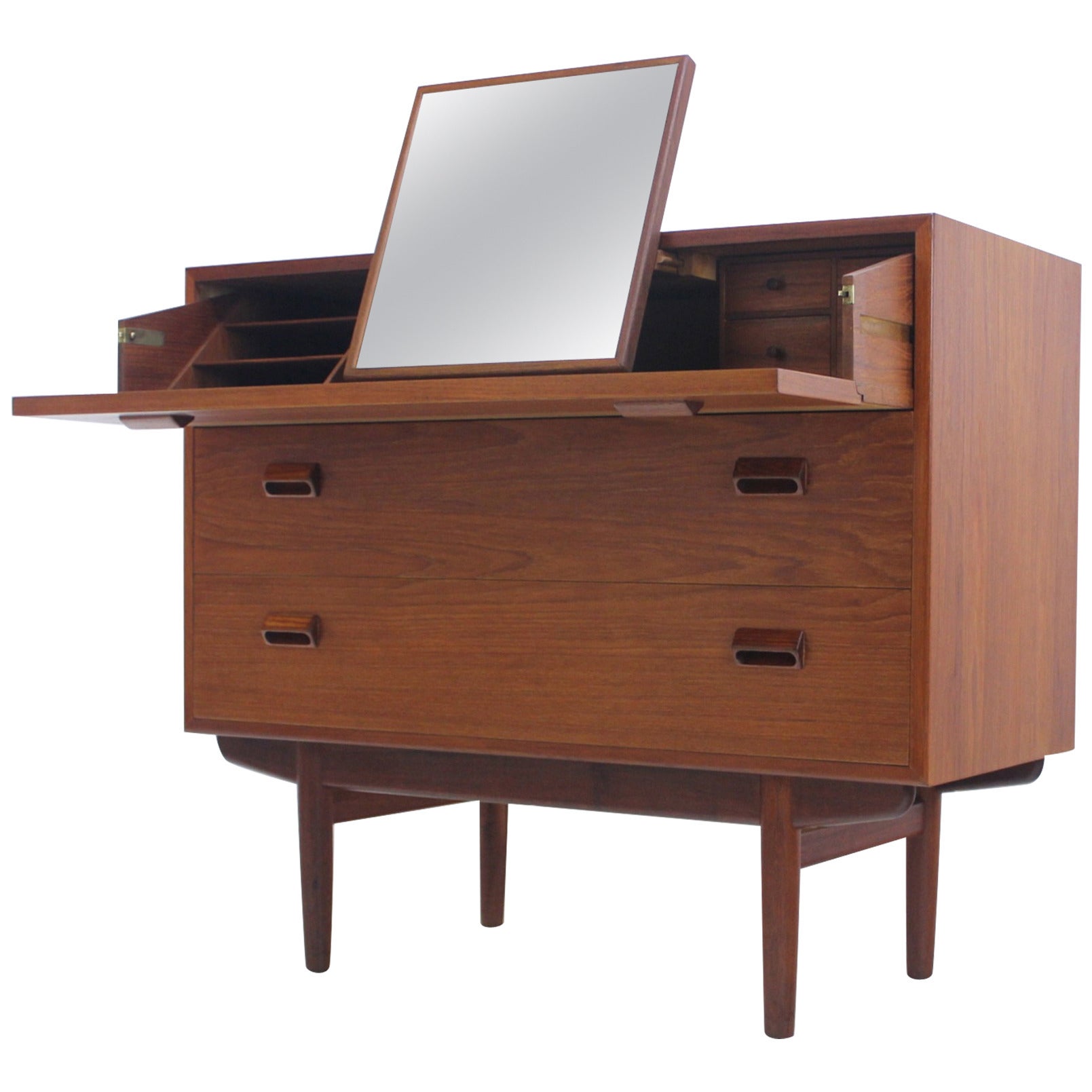 Danish Modern Teak Vanity Designed by Børge Mogensen For Sale