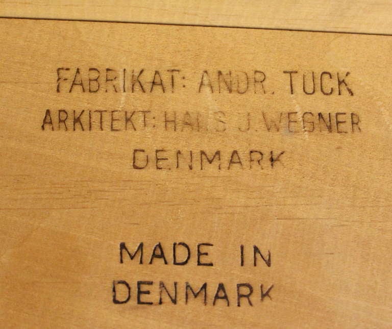 Extraordinary Danish Modern Teak & Oak Dining Set Designed by Hans Wegner For Sale 6