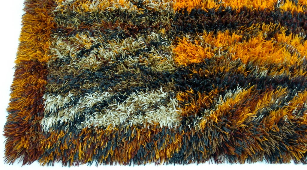 Richly colored Rya rug by Maryanne Pichley for Oster-Gyllen.

Appropriately titled 