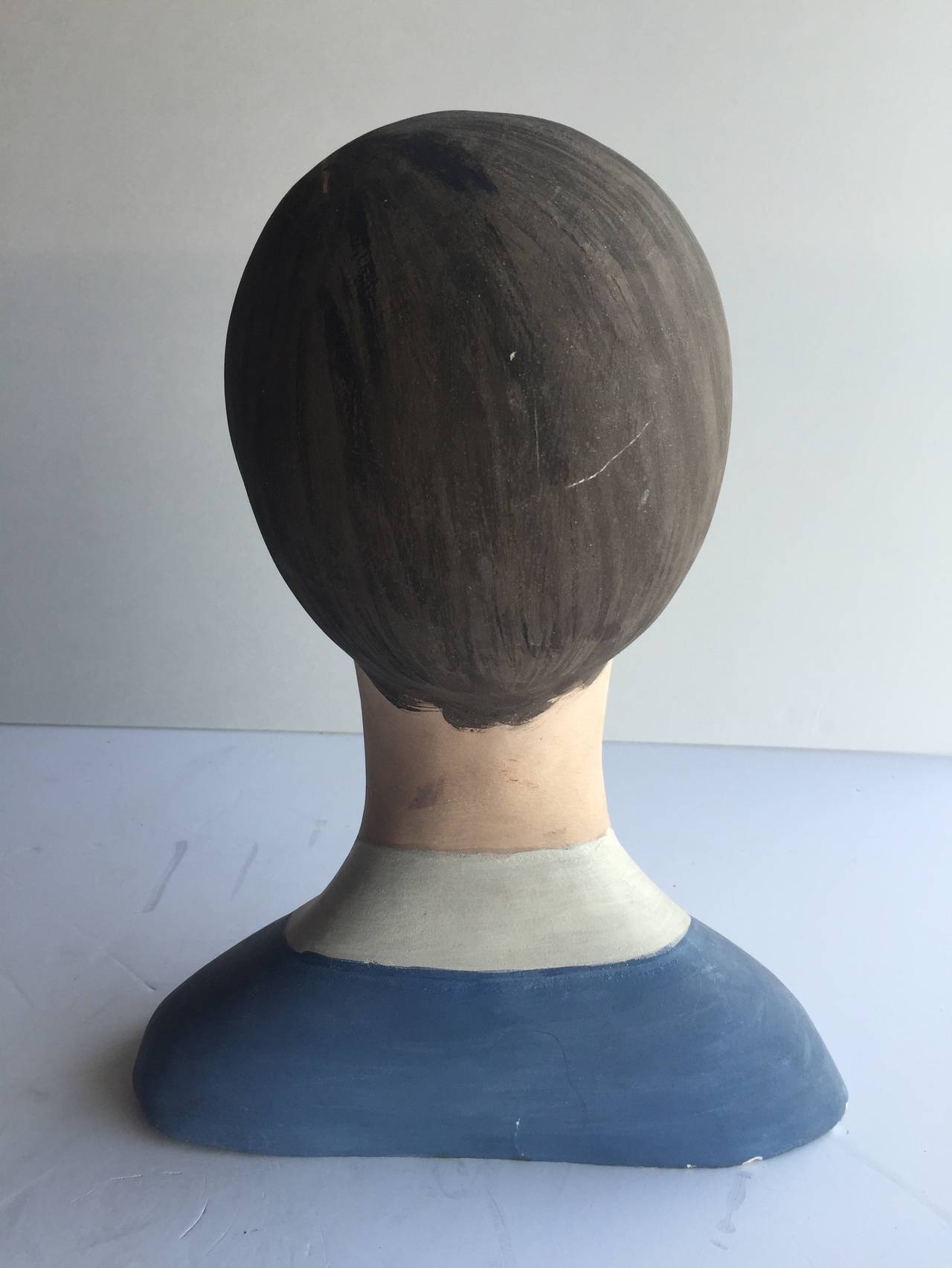 French Milliners Paper Mache Head at 1stDibs