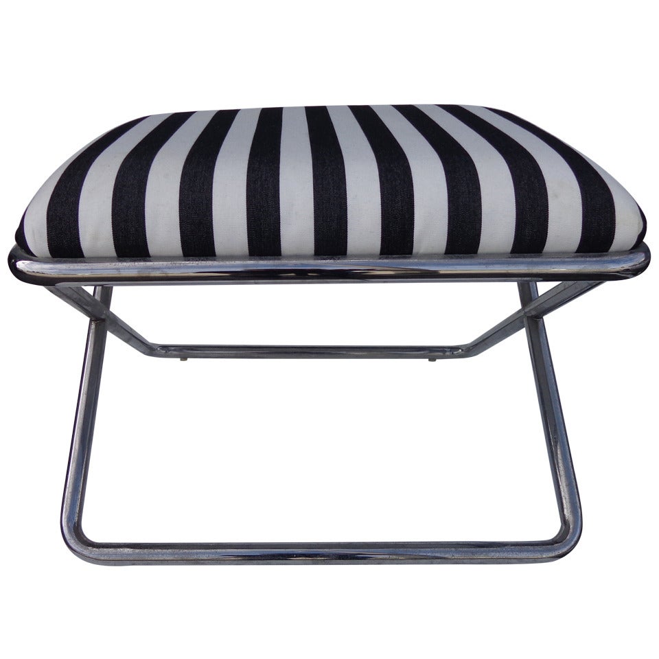 Chromed Steel X Bench
