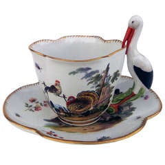 18th Century Meissen Cup and Saucer