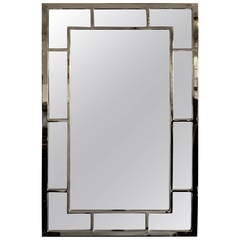 Hollywood Regency Brass Mirror