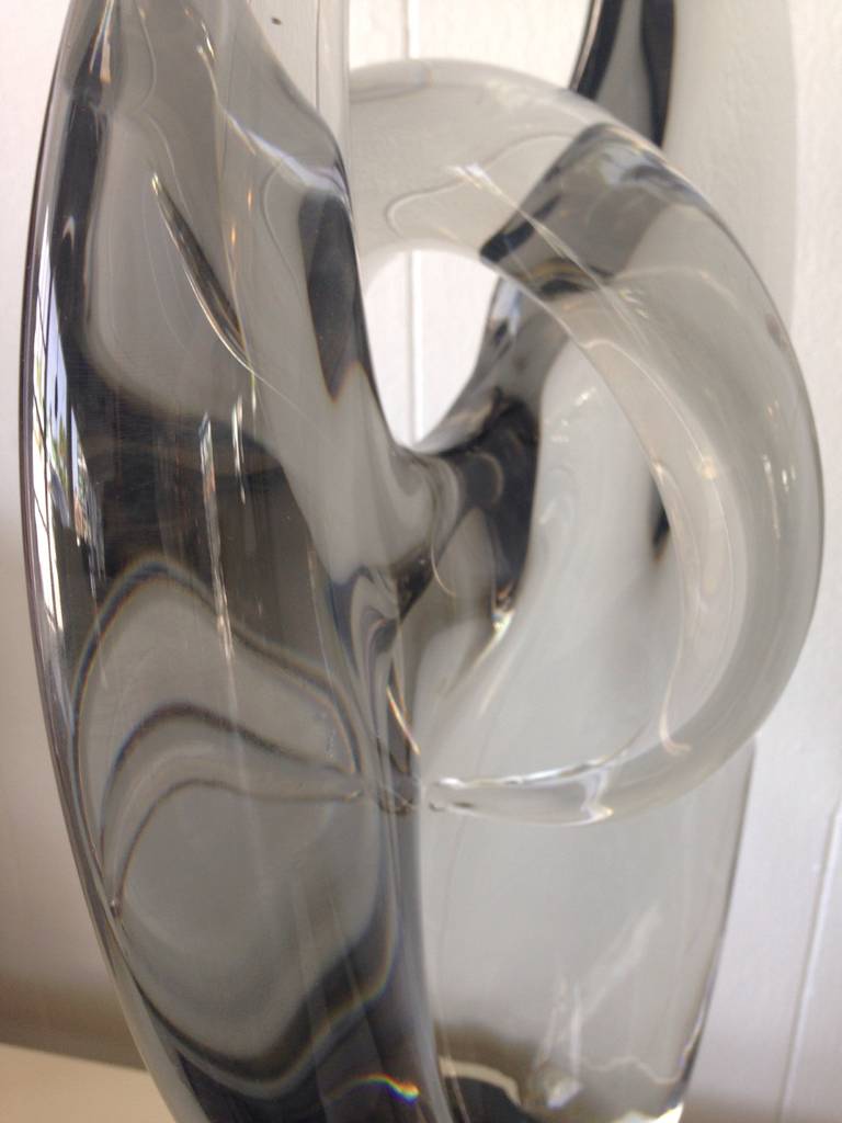 Late 20th Century Livio Seguso Abstract Murano Glass Sculpture