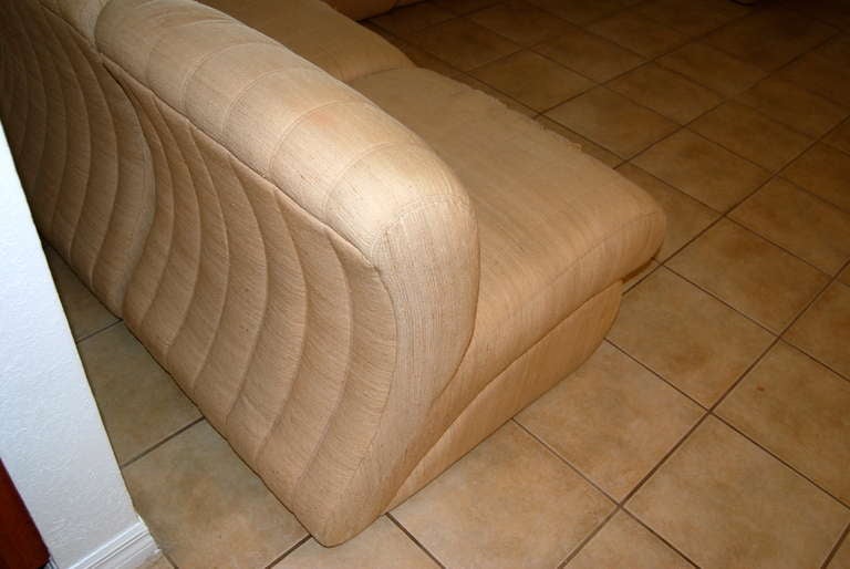 Great 7 Piece Pierre Cardin Sectional Sofa In Good Condition In West Palm Beach, FL
