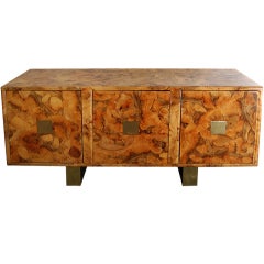 Oyster Burl Wood Sideboard