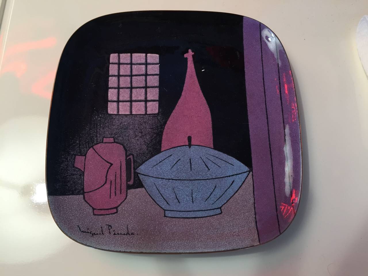 Miguel Pineda Enamel Dish